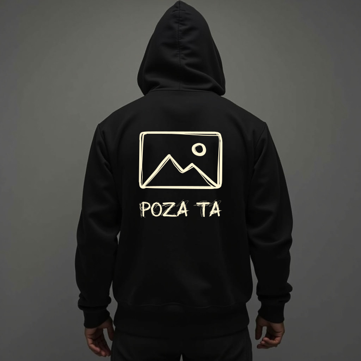 Hanorac cu fermoar personalizat - imagine 3